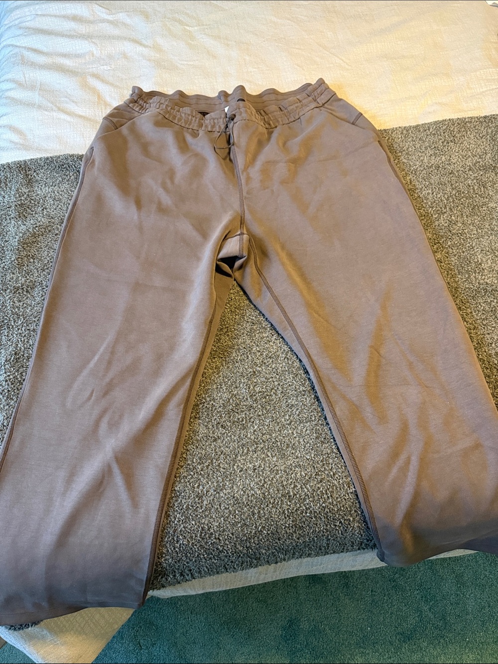 Lululemon Women's Taupe Track Pants - Drawstring Waist